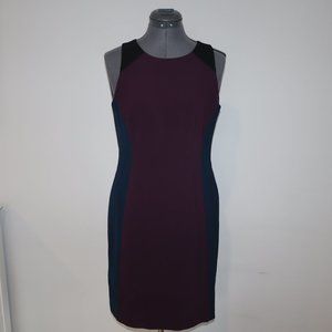 Ann Taylor LOFT Women's Sleeveless Dress | Burgundy, Navy, & Black | Size 4